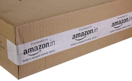 Amazon Printed White Self Adhesive BOPP Tape, 48 mm (2 Inch x 50 Meter)